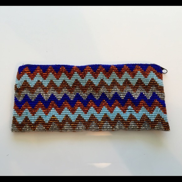 ❌SOLD❌ Handmade Colorful Beaded Coin Purse