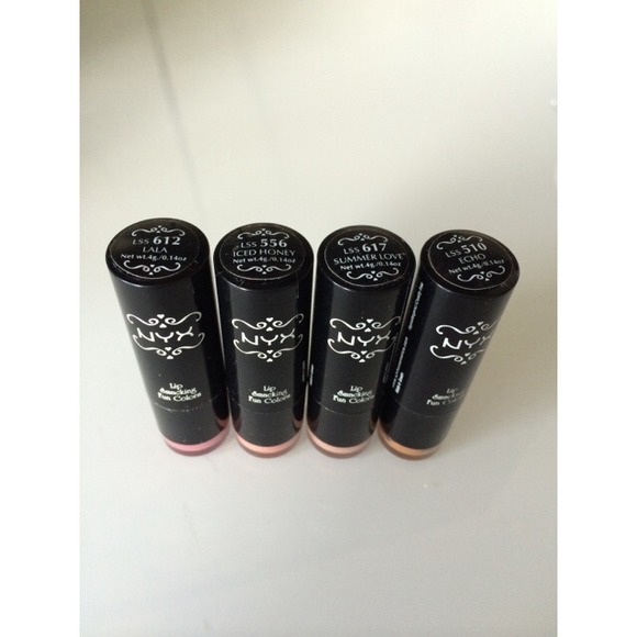 NYX round lipsticks and Sephora palette bundle