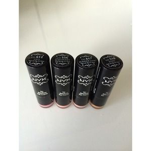NYX round lipsticks and Sephora palette bundle
