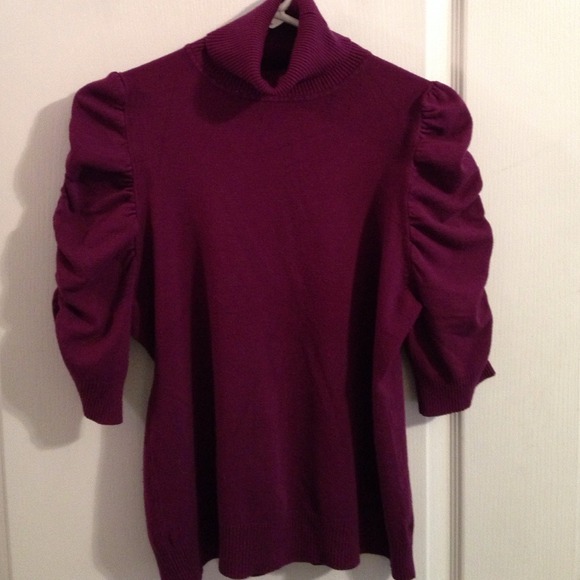 Aubergine,brown &black color turtle neck sweaters