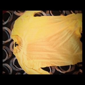 Forever 21 Neon Yellow top with 3/4 sleeves