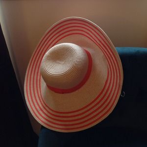 Floppy Hat with Orange Accents