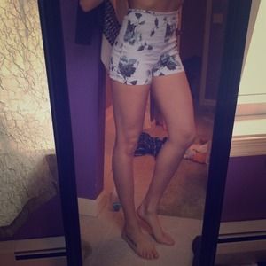 High rise PAC sun floral shorts