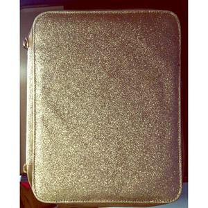 Gold glitter iPad case / cover