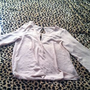 Lavendar longsleeve loose fitting shirt Tobi