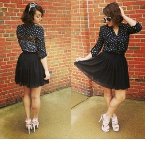 Skirts - Black chiffon skirt Skirts - Black chiffon skirt