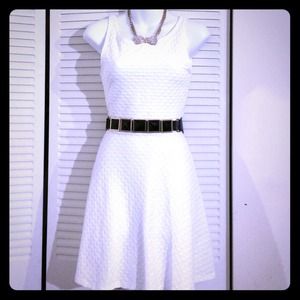 Beautiful white diamond pattern dress