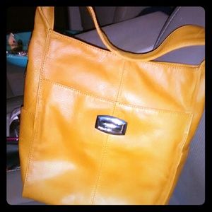 Brown leather Makowsky handbag