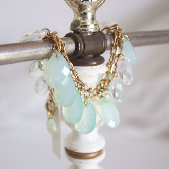 Nordstroms mint crystal teardrop bracelet
