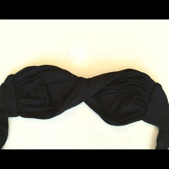 ❌SOLD❌ Cosabella Black Twist Bandeau Bikini Top