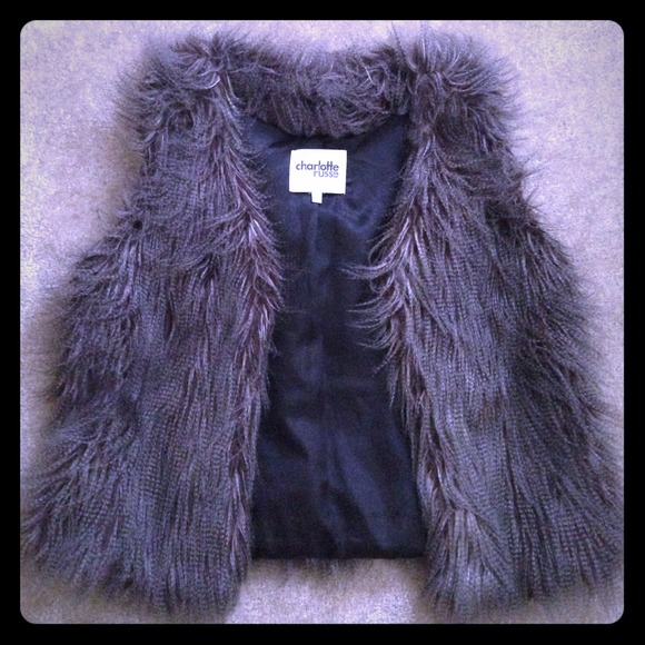 Charlotte Russe faux fur vest