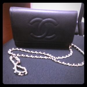Chanel wallet on chain Caviar leather just sharing