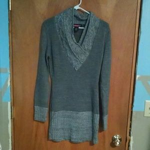 Oversized gray sweater