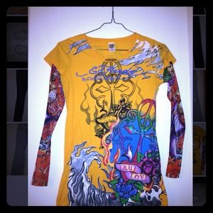 New and Authentic Ed Hardy Long Sleeve shirt