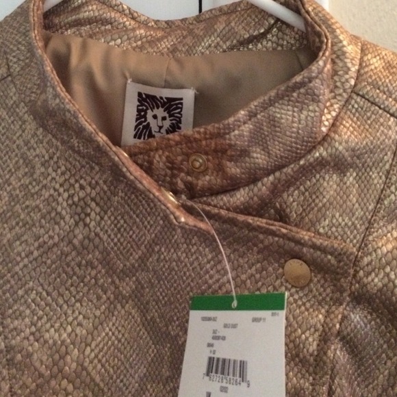 Anne Klein Faux Leather Jacket - Picture 3 of 4