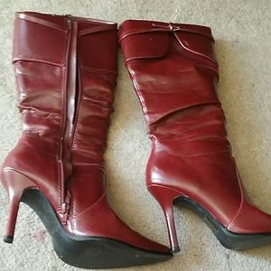 Burgundy Boots-Reserved for customer