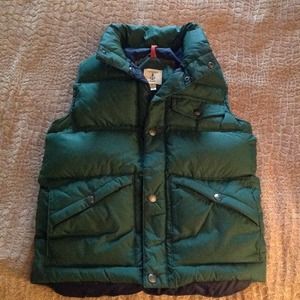 Kids Down Vest green