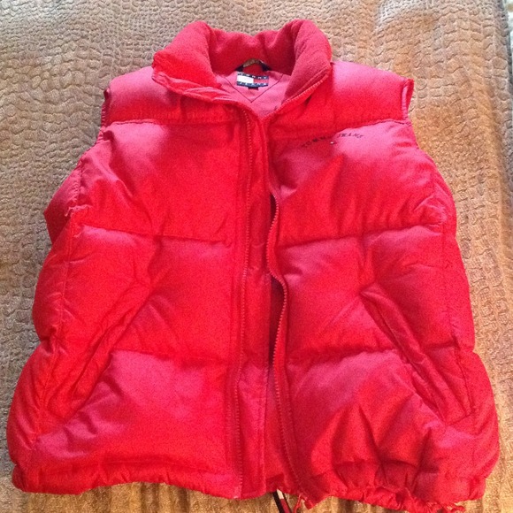 Tommy Jeans red Down vest