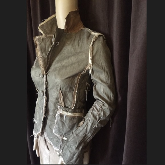 Shangana Jackets & Blazers - Boho Handcrafted Shangana Leather Jacket xs