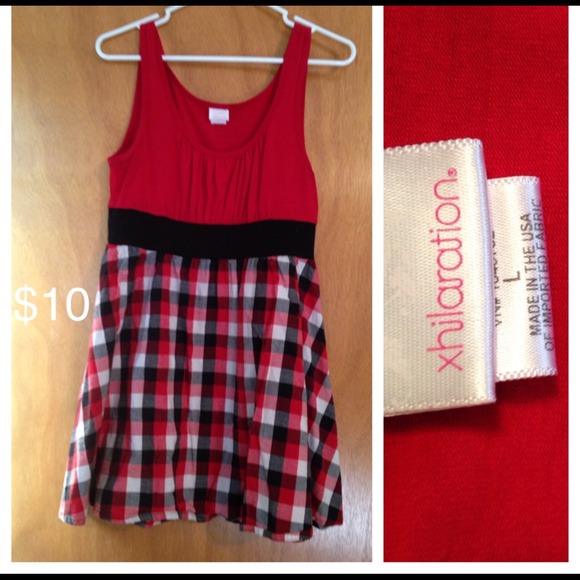 Red and black dress!