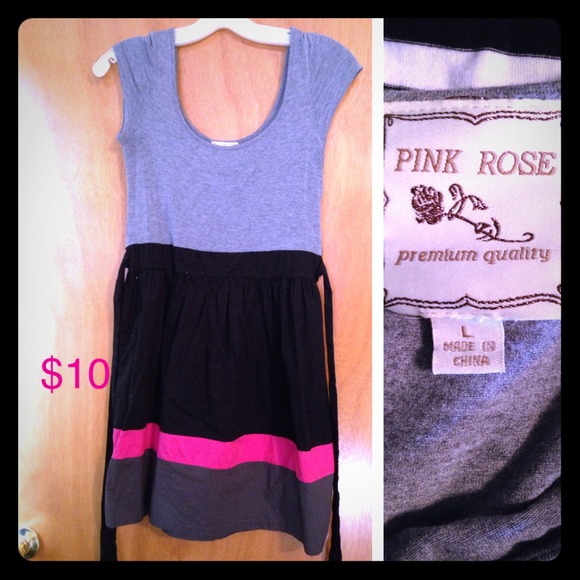Pink/grey/black dress!
