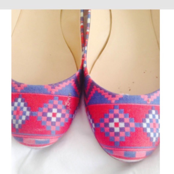 J.Crew Janey Flats Geometric Fabric Print - Picture 3 of 3