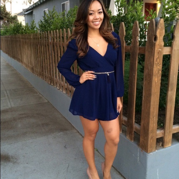 Chic Romper - Navy