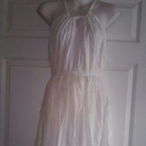 Pink Apple White 100% Cotton Sundress