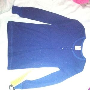 Navy blue girls cotton long sleeve