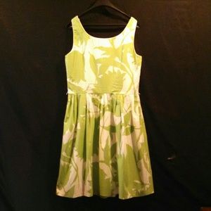 Knee-length Floral Print Dress
