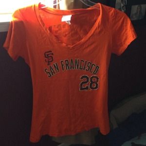 woman's xl Giants top