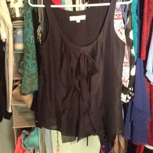 Navy sleeveless bow top 🎀