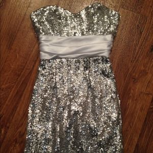 Short, sequin dress
