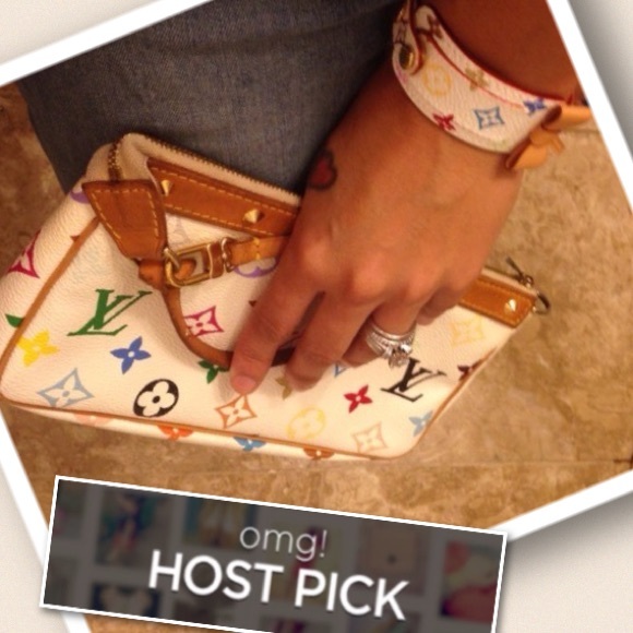 Louis Vuitton Clutches & Wallets - HP Louis Vuitton LV multi white clutch/ wristlet