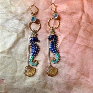 Sea horse earrings