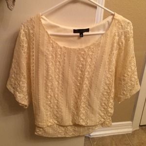 Heartsoul flowy ivory colored top