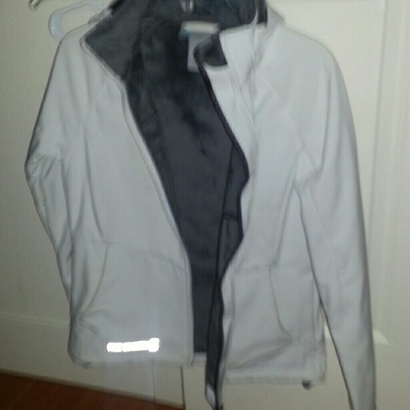 White hooded jacket