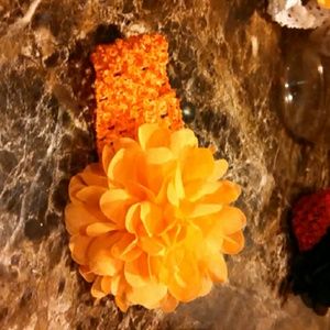 Infant and little girl flower  comfort headband