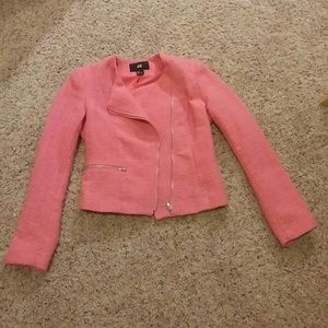 Pink moto jacket