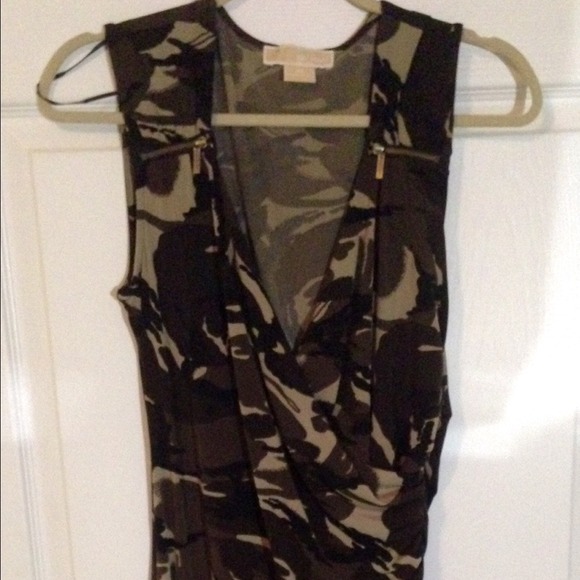 Camo Michael Kors dress with fun zippers