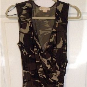 Camo Michael Kors dress with fun zippers