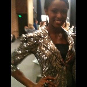 Gray Sequined Jacket