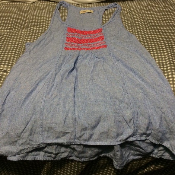 Blue Hollister tank top