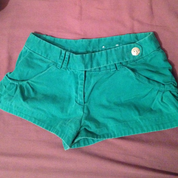 Richard Chai teal shorts