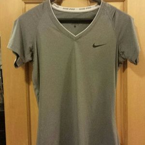 Gray Nike Pro Vneck