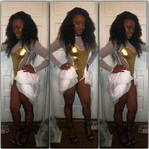2 Piece Angel Brinks Custom made Birthday Suit