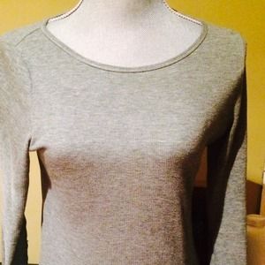 Ribbed long sleeve T