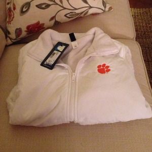 White Clemson fleece