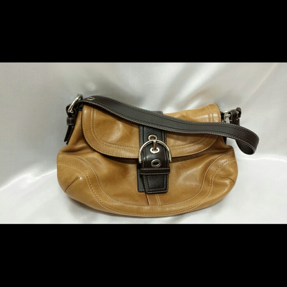 Leather Coach handbag