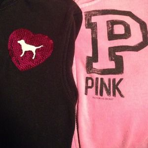 One PINK Victoria's Secret hooded zip up